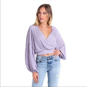 NWOT Free People wrap top